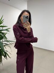 Ml 92512 Fitilli Kapüşonlu Bordo Takım
