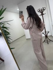 Art 4013 Tensel Kemer Detaylı Taş Yelek Takım