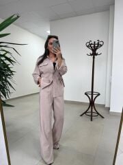 Art 4013 Tensel Kemer Detaylı Taş Yelek Takım