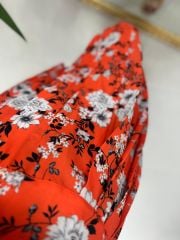 Mc 5738 Bağlamalı Anvelop Narçiçeği Şifon Elbise