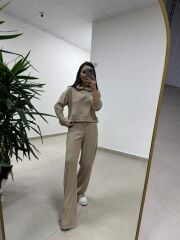 Ml 92512 Fitilli Kapüşonlu Vizon Takım