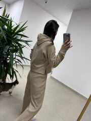 Ml 92512 Fitilli Kapüşonlu Vizon Takım