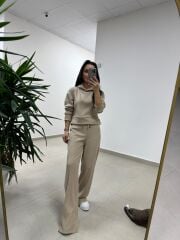 Ml 92512 Fitilli Kapüşonlu Vizon Takım