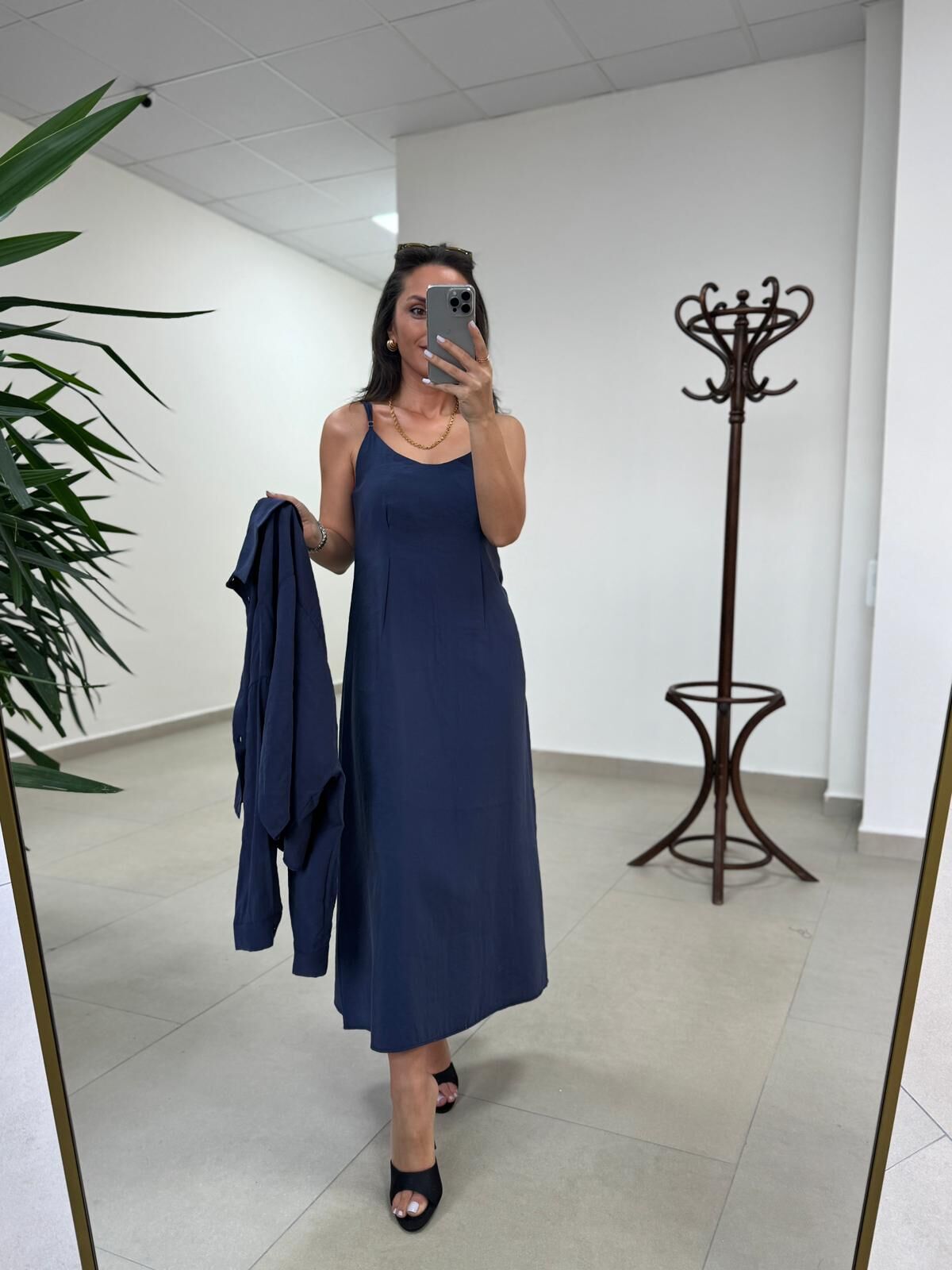 Fp 51153 Tensel İkili Laci Gömlek Elbise Takım