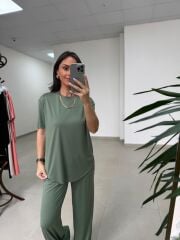 İv 0635 Pamuklu Penye Yeşil Takım