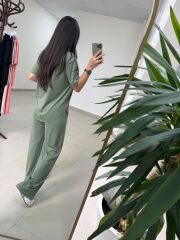 İv 0635 Pamuklu Penye Yeşil Takım