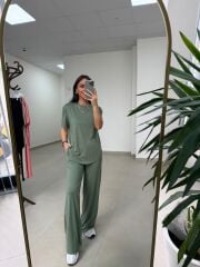 İv 0635 Pamuklu Penye Yeşil Takım