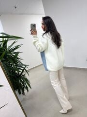 Spt 2023 Krem İspanyol Paça Pantolon