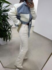 Spt 2023 Krem İspanyol Paça Pantolon