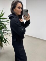 Ml 92512 Fitilli Kapüşonlu Siyah Takım