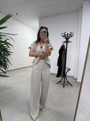 Art 4001 Taş Kuşaklı Keten Takım