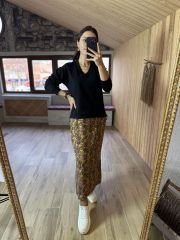 İkili elbise ve sweat çiçekli takım
