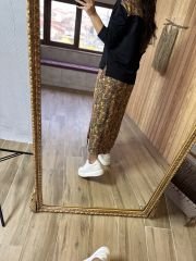 İkili elbise ve sweat çiçekli takım