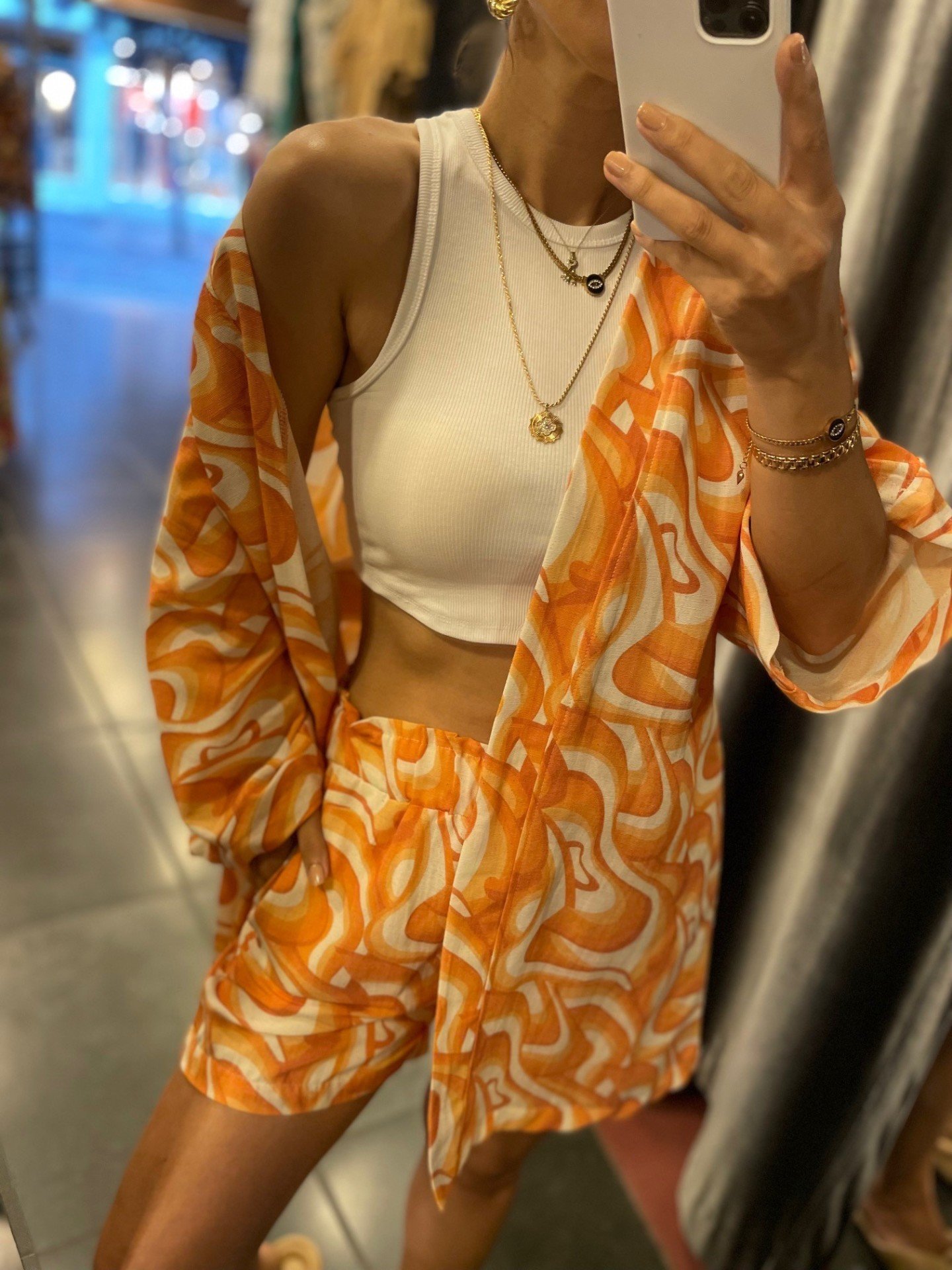 turuncu kimono takım