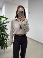 Spt 2023 A.Kahve İspanyol Paça Pantolon