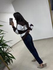 Spt 1055 Boyfitt Boru Paça Yeşil Tint Pantolon