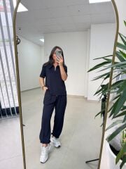 Art 4018 Kısa Kollu Fermuarlı Laci Modal Takım