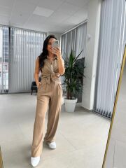 Cr 5598 Gömlek Yaka Vizon Takım