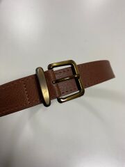 0495 Antik Küçük Kare Tokalı Kahve Kemer