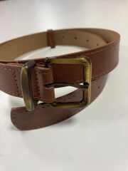 0495 Antik Küçük Kare Tokalı Kahve Kemer