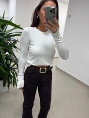 Dv 1267 Droplu Ekru Triko Kazak