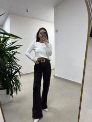 Dv 1267 Droplu Ekru Triko Kazak