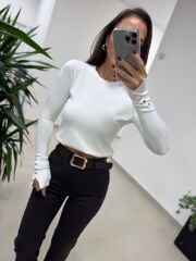 Dv 1267 Droplu Ekru Triko Kazak