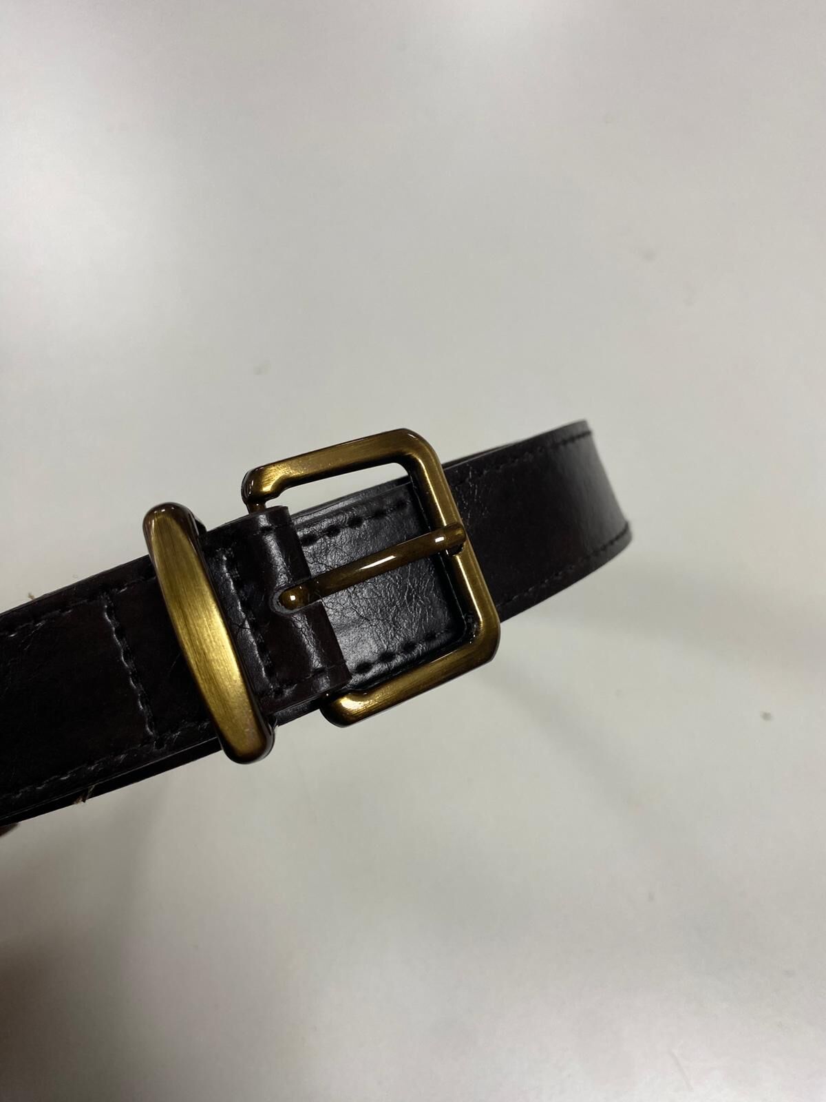 0495 Antik Küçük Kare Tokalı A.Kahve Kemer