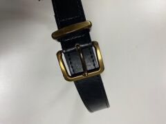 0495 Antik Küçük Kare Tokalı Siyah Kemer