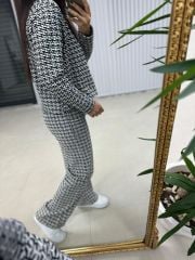 Sg Siyah Geçişli Polo Yaka Triko Takım