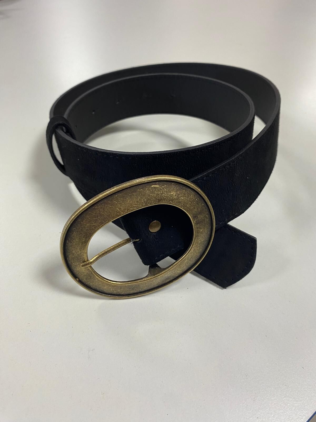 1566 Siyah Gold Halkalı Kemer