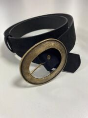 1566 Siyah Gold Halkalı Kemer