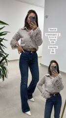 Spt 2023 Tint Yeşil İspanyol Paça Pantolon