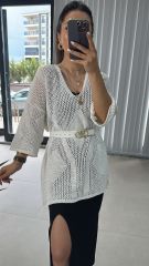 Orj.Marka Oversize Ajurlu Triko