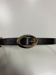 0403 Gold Tokalı Oval A. Kahve Kemer