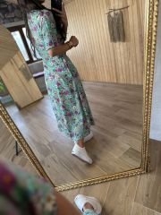 My Ezo green shirt dress with pocket L