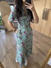 My Ezo green shirt dress with pocket L