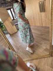 My Ezo green shirt dress with pocket L