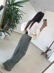 Fp 51304 Kemerli Poliviskon Haki Pantolon