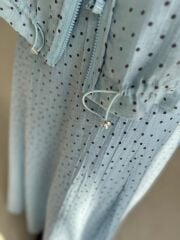 Nx 2896 Mavi Kahve Puantiyeli Etekli Takım