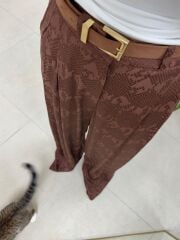 155 Gold Kare Tokalı Taba Kemer