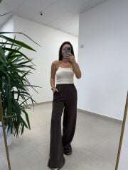 Ms 2126 Kahve Fermuar Detaylı Tensel Takım