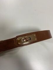 3850 Lastik Detaylı Kahve Kemer