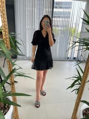 Mc 5837 Sırt Dekolteli Dantel Siyah Elbise