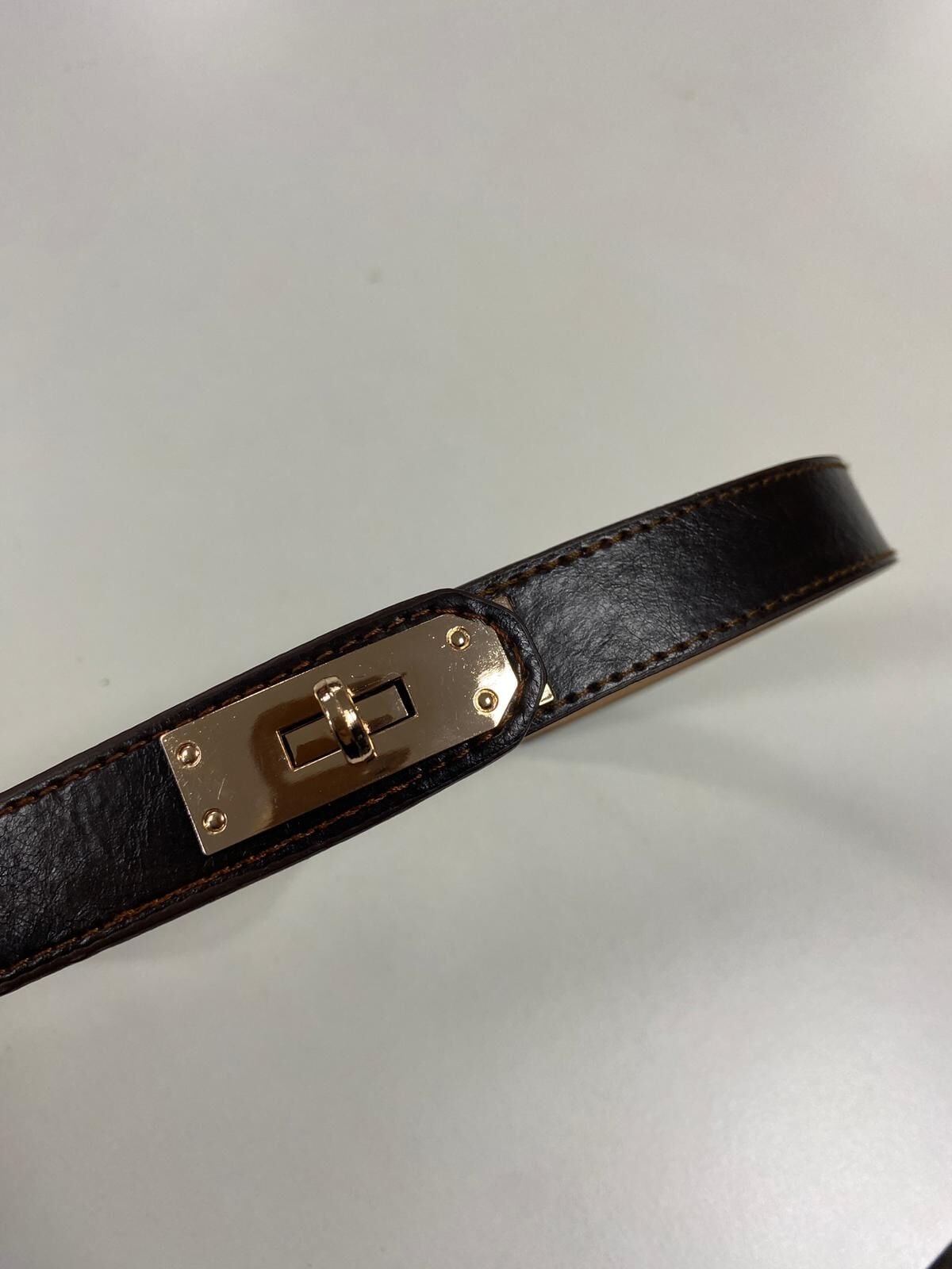 3850 Lastik Detaylı A.Kahve Kemer