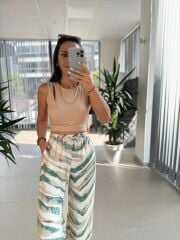 Bb 29724 Yeşil Renk Geçişli Tensel Pantolon