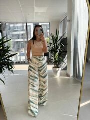 Bb 29724 Yeşil Renk Geçişli Tensel Pantolon