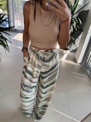 Bb 29724 Yeşil Renk Geçişli Tensel Pantolon