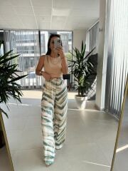 Bb 29724 Yeşil Renk Geçişli Tensel Pantolon