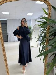 Nx 2859 Marka Model Ceketli Lacivert Elbise Takım